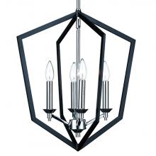 Russell Lighting 255-918/BLK/CHR - Victoria Chandeliers Black