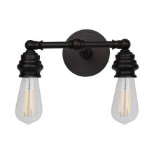 Russell Lighting 700-602/BLK - Tribune Vanities Black