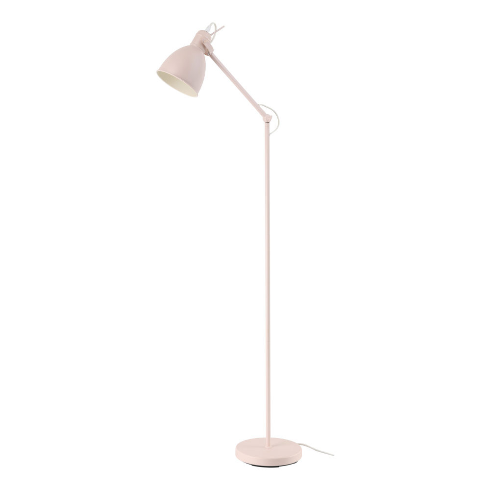 1 LT Floor Lamp w/ Apricot Finish & Apricot Metal Shade