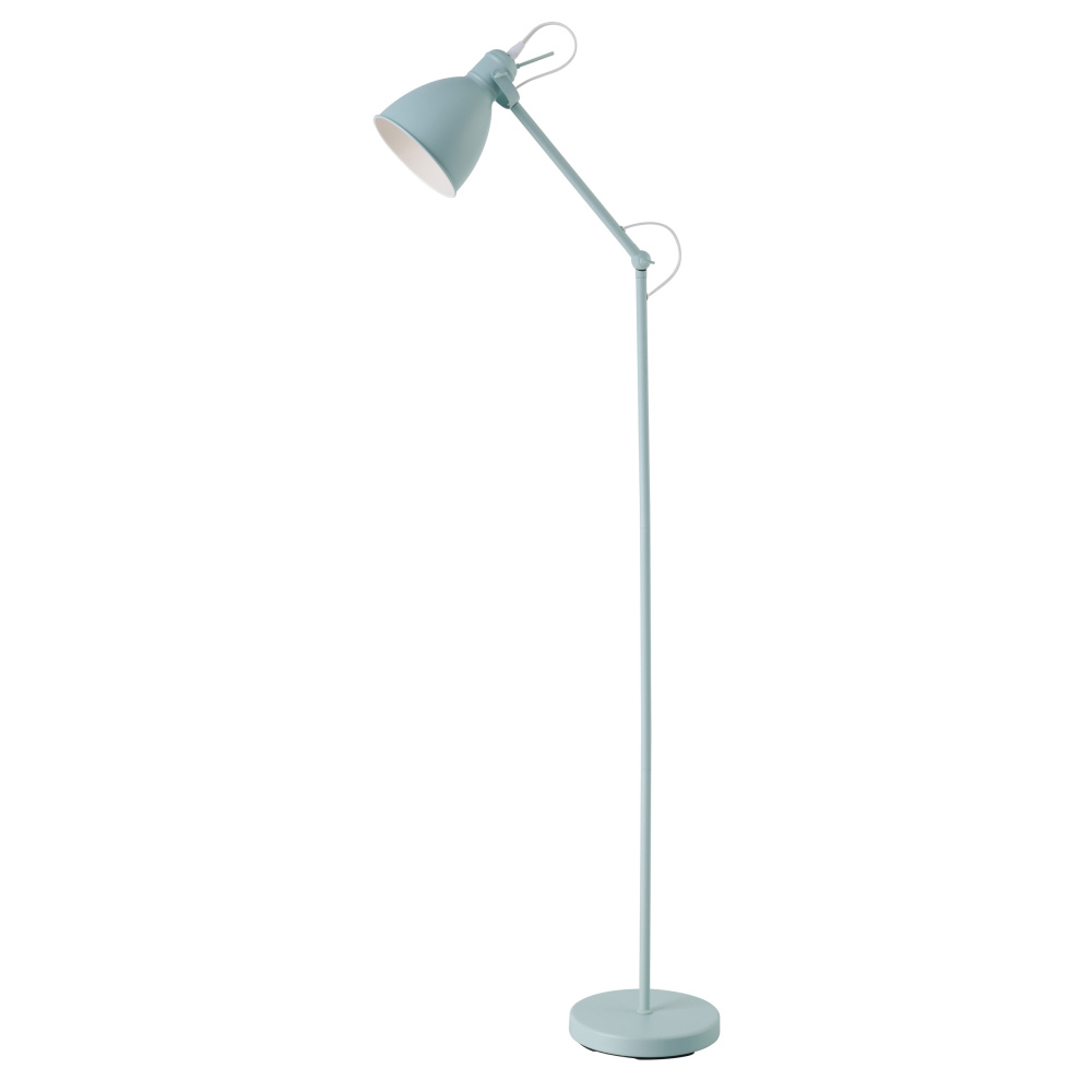 1 LT Floor Lamp w/ Green Finish & Green Metal Shade