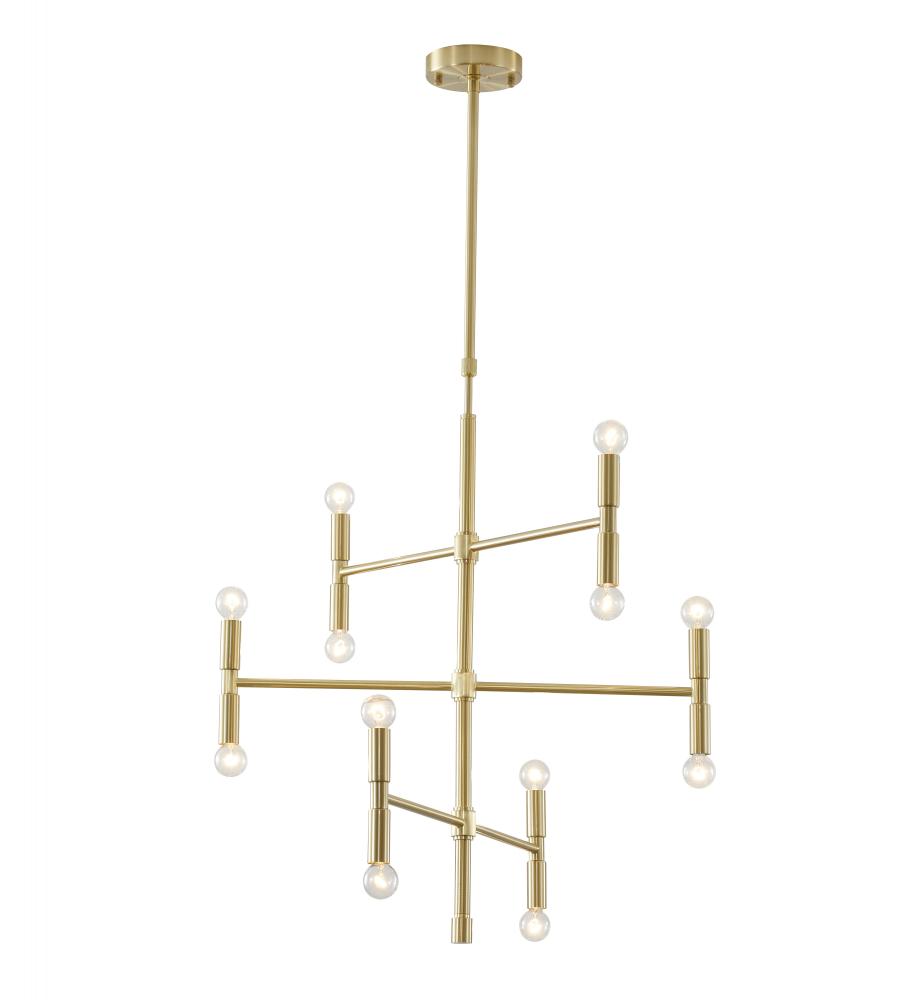 Satin Gold Chandelier