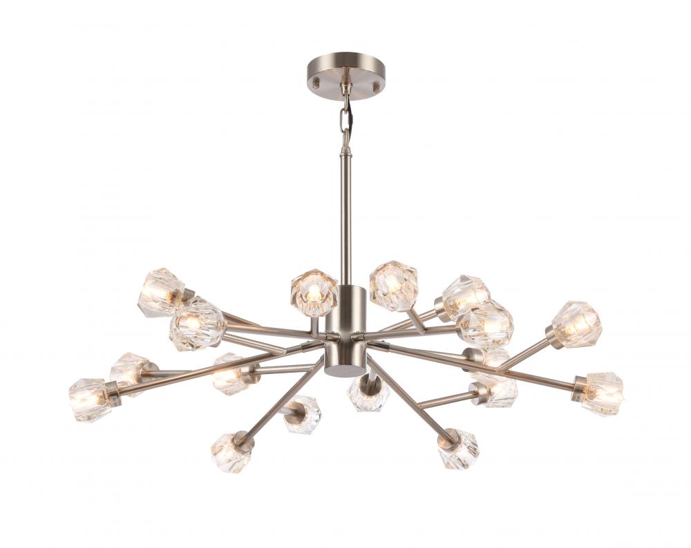 Shiny Nickel Chandelier