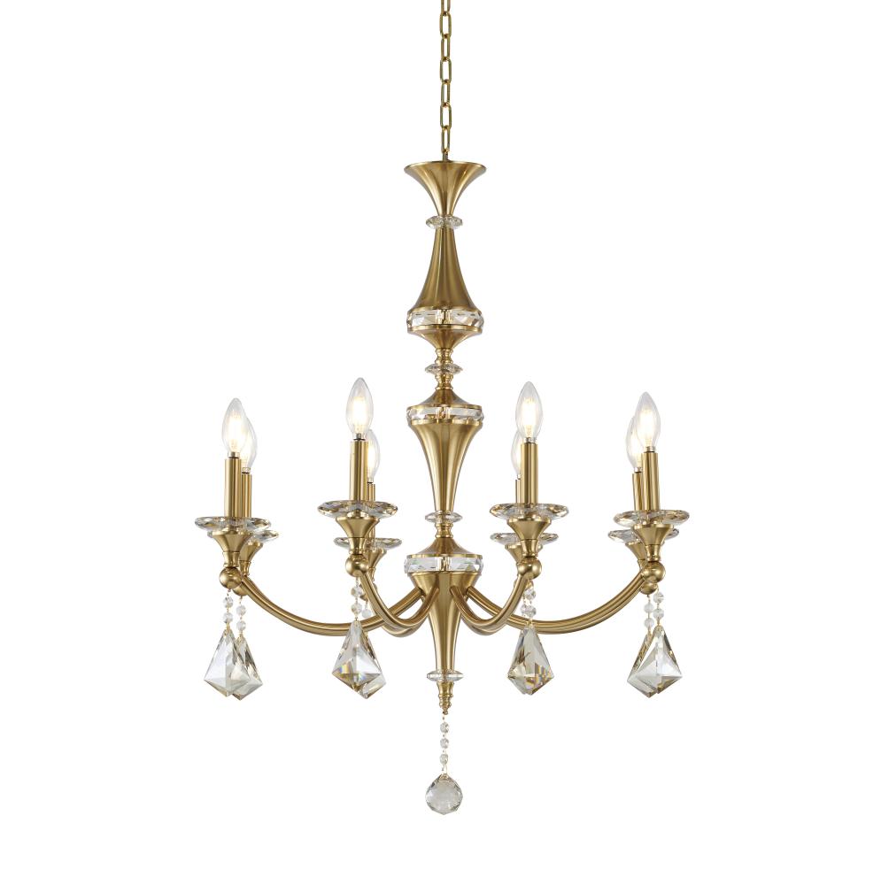 Satin Brass Chandelier