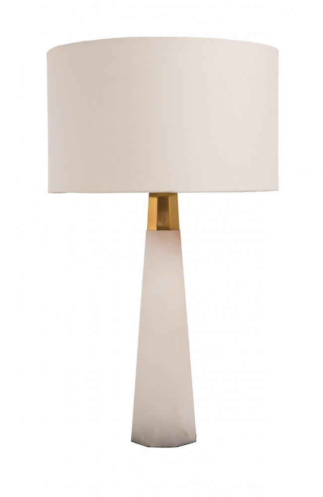 Table Lamp White & Gold