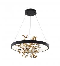 Bethel International Canada GL351C24B - Sand Black Chandelier