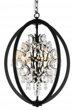 Bethel International Canada LA10C18BLK - Black Chandelier