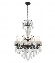 Bethel International Canada LA50C28BLK - Satin Black Chandelier