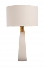 Bethel International Canada MTL06PQ-GD - White & Gold Table Lamp